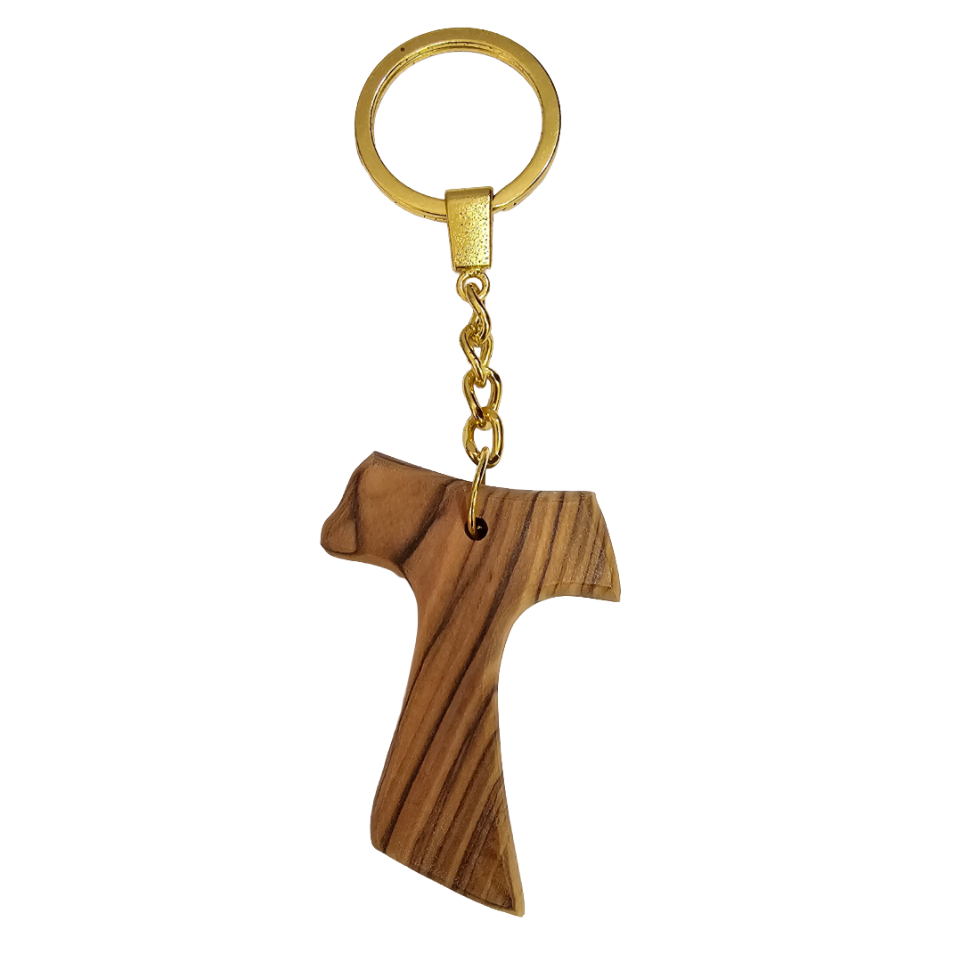 Tau Cross Keychain 