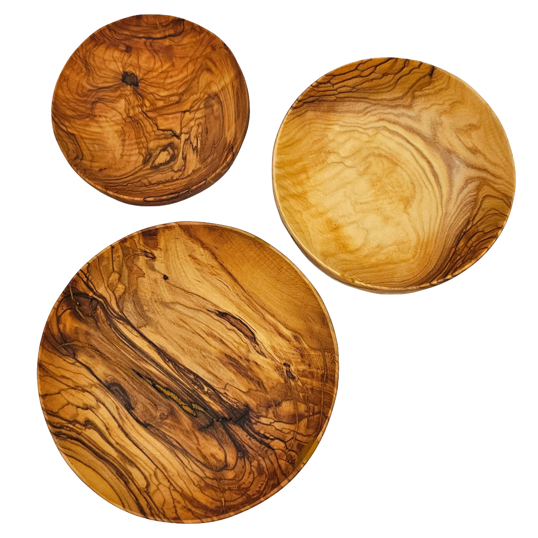Olive Wood Nesting Bowls image 2