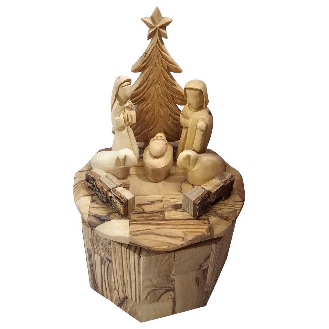 Nativity Set with a Musical Base