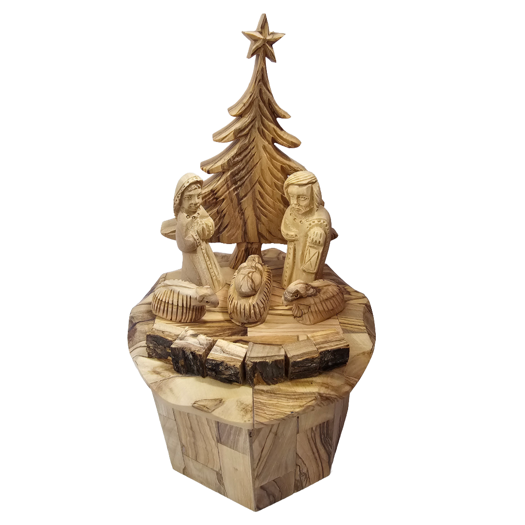 Nativity Set with a Musical Base